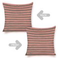 Colored Striped Farmhouse Pillow Covers 18X18 Inch Set Of 2 Decorative
