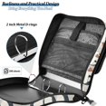 thumbnail image 4 of FORMRS Zipper Binder with Shoulder Strap 2-inch Ring 500 Sheet Capacity File Bag, Cute Puffin, 4 of 5