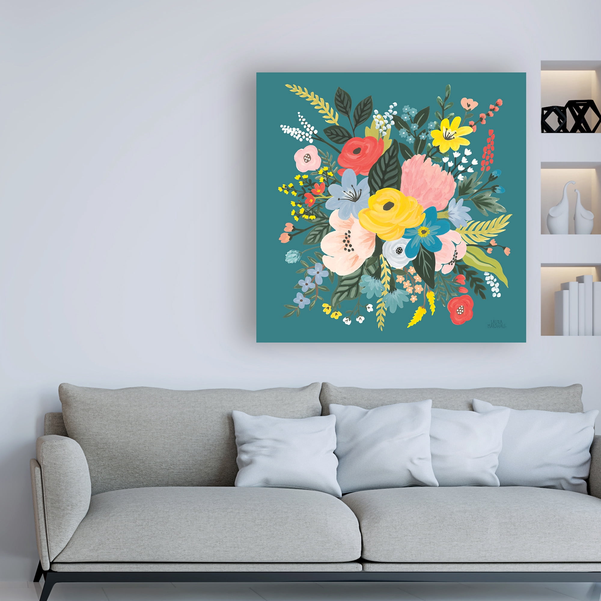 Trademark Fine Art 'Wild Garden VII' Canvas Art by Laura Marshall