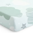 thumbnail image 6 of Evolur Dreamer Collection ( 2pc Sheet Set ), Seafoam Green & Cloud Print, 6 of 6