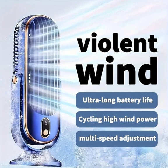 Ultra Quiet Portable Air Conditioner & Cooler, Dual Motor 5-Speed 720° Cooling Blower | USB Desktop Fan for Home Office Travel Camping | Valentine's Christmas Gifts