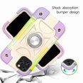 thumbnail image 4 of Dteck For iPhone 12 Pro Max Ring Stand Heavy Duty Slim Shockproof Hybrid Rugged Drop Protective Cover, Mixed 1, 4 of 8