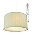 thumbnail image 1 of Home Concept 2 Light 16 Inch Swag Hanging Drum Pendant, Textured Oatmeal, 1 of 3