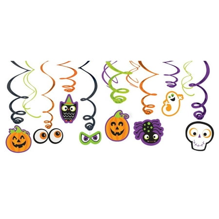 Family Friendly Halloween Foil Swirl Decorations