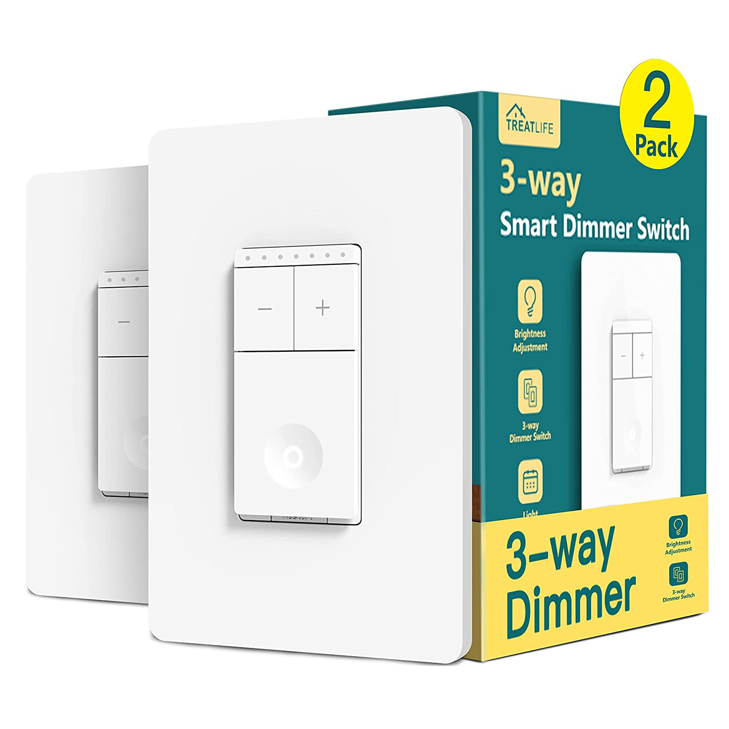 3-Way/Single Pole Switch Smart Control Work with Alexa Smart WiFi Light Switch 