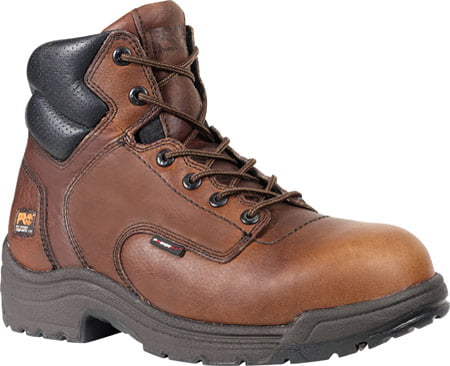 Mens Titan Steel Toe Lightweight Leather Safety Hiking Ankle Work Boots Shoes
