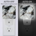 thumbnail image 2 of Marbled LED Square Night Lights - Energy Efficient and Contemporary Design - for Bedrooms and Hallways - Includes Sensor with Auto on/Off - Easy Installation, 2 of 6