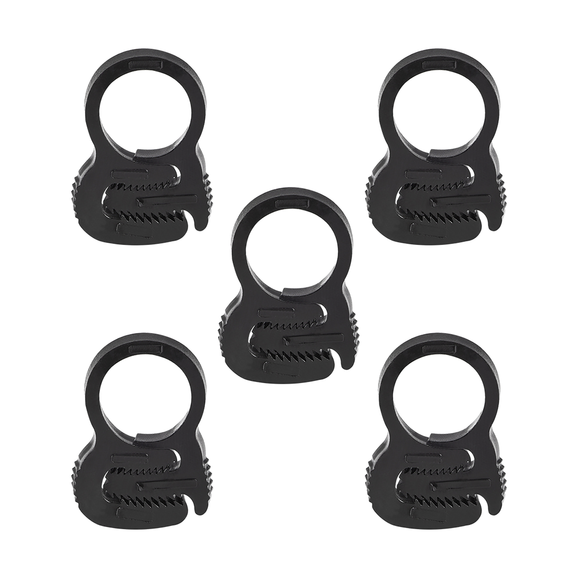 12.314.2mm Adjustable Double Grip Nylon Ratcheting Hose Clamp 5Pcs