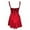 Red, variant on Corset Bustier Dress for Women, Floral Lace Mini Dress, Spaghetti Straps Summer Boho Sundress Blue S