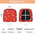 thumbnail image 3 of Red Christmas Snowflake Seat Covers for Dining Room Chairs Set Of 6,Stretch Printed Washable Chair Seat Cover with Elastic Ties and Button,Removable Waterproof Couch Cushion Covers, 3 of 6