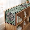 thumbnail image 6 of Table Runners 90 Inches Long Dress Scarves, Farmhouse Flowers Farmhouse Coffee/Dining/Kitchen Table Runner for Living Room, Ethnic Retro Abstract Pattern Lattice 13x90 Inch, 6 of 9