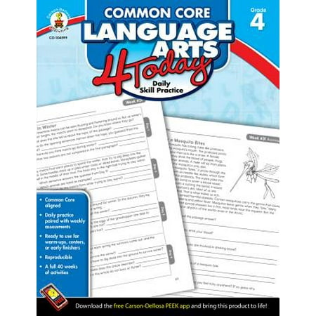 - Common Core Language Arts 4 Today, Grade 4 : Daily Skill Practice