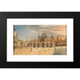 thumbnail image 2 of Marco Grubas 18x12 Black Modern Framed Museum Art Print Titled - Venice, a View of St Mark's Square, 2 of 5
