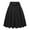 Black, variant on Womens Skirts Solid A Line Skirt With Pockets High Waist Flared Midi Skirts