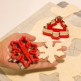thumbnail image 6 of Holloyiver Christmas Cookie Cutter, Stainless Steel Star, Snowflake, Christmas Stocking, Christmas Tree Shapes with Soft Silicone Edge Christmas Cookie Cutter for Baking and Easy Demolding, 6 of 9