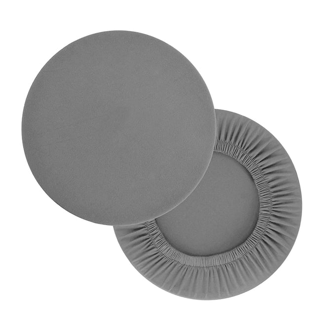 2 piezas de tela para muebles de oficina y reuniones, funda para taburete, fundas redondas para taburete de bar, funda elástica súper suave y lavable para silla de 30 a 45 cm