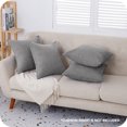 thumbnail image 3 of Housse de Coussin Gris Clair de 2 Housses de Coussin 45x45cm Housse de Coussin, 3 of 5