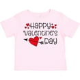 thumbnail image 3 of Inktastic Happy Valentines Day Red Hearts and Arrow Boys or Girls Toddler T-Shirt, 3 of 5