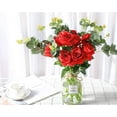 thumbnail image 5 of Zukuco 10PCS Artificial Rose Flower Fake Silk Roses with Stem Flowers Bouquet Wedding Party Home Decor(Red), 5 of 7