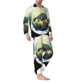 thumbnail image 2 of Lsque Watercolor Turtle3 Pattern Long Sleeve Pajama Set for Men - Soft 2-Piece Sleepwear and Loungewear Set with Pockets, Comfy Nightwear-XX-Large, 2 of 7