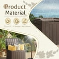 thumbnail image 5 of Favory Deck Box Waterproof Resin Small Deck Box with Lid, Indoor Outdoor Package Delivery Box, Organization and Storage for Patio Furniture, Garden Tools, Outdoor Cushions,31 Gallon-2 Pack,Deep Brown, 5 of 8