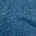 thumbnail image 1 of oneOone Cotton Poplin Twill Blue Fabric Numerical Symbols Craft Projects Decor Fabric Printed By The Yard 56 Inch Wide, 1 of 4