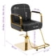 thumbnail image 2 of Sillón Barber Onof  BILBAO Cuadrada C/ Asiento Ajustable Y Giratoria Color Negro-Dorado, 2 of 8