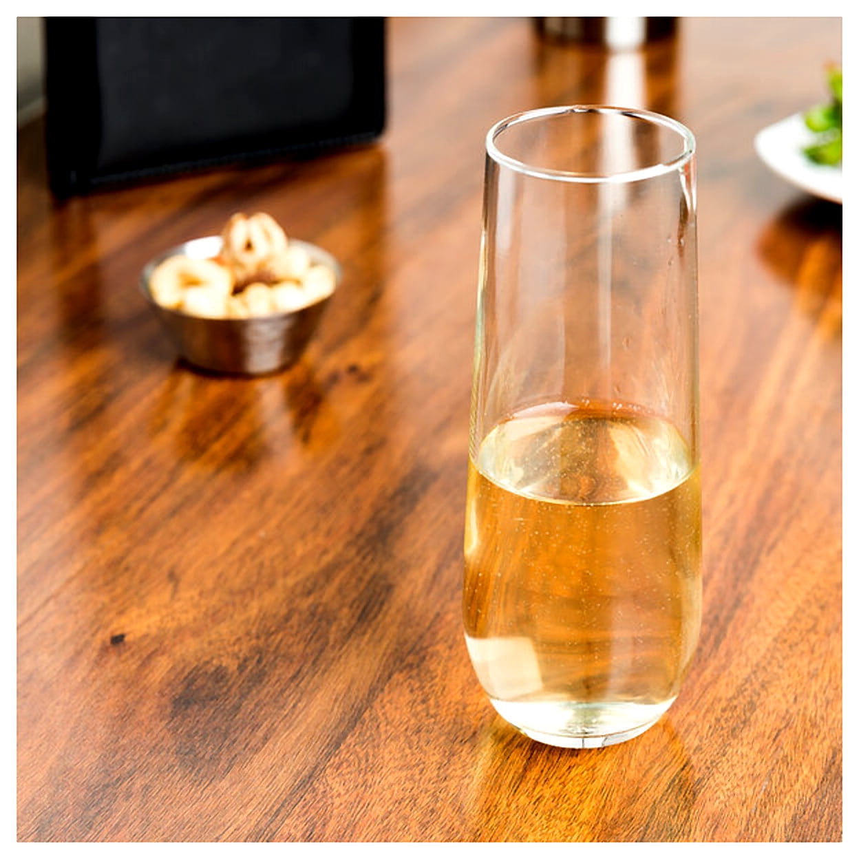 Libbey 228 Stemless 8.5 Ounce Flute Glass - 12 / CS