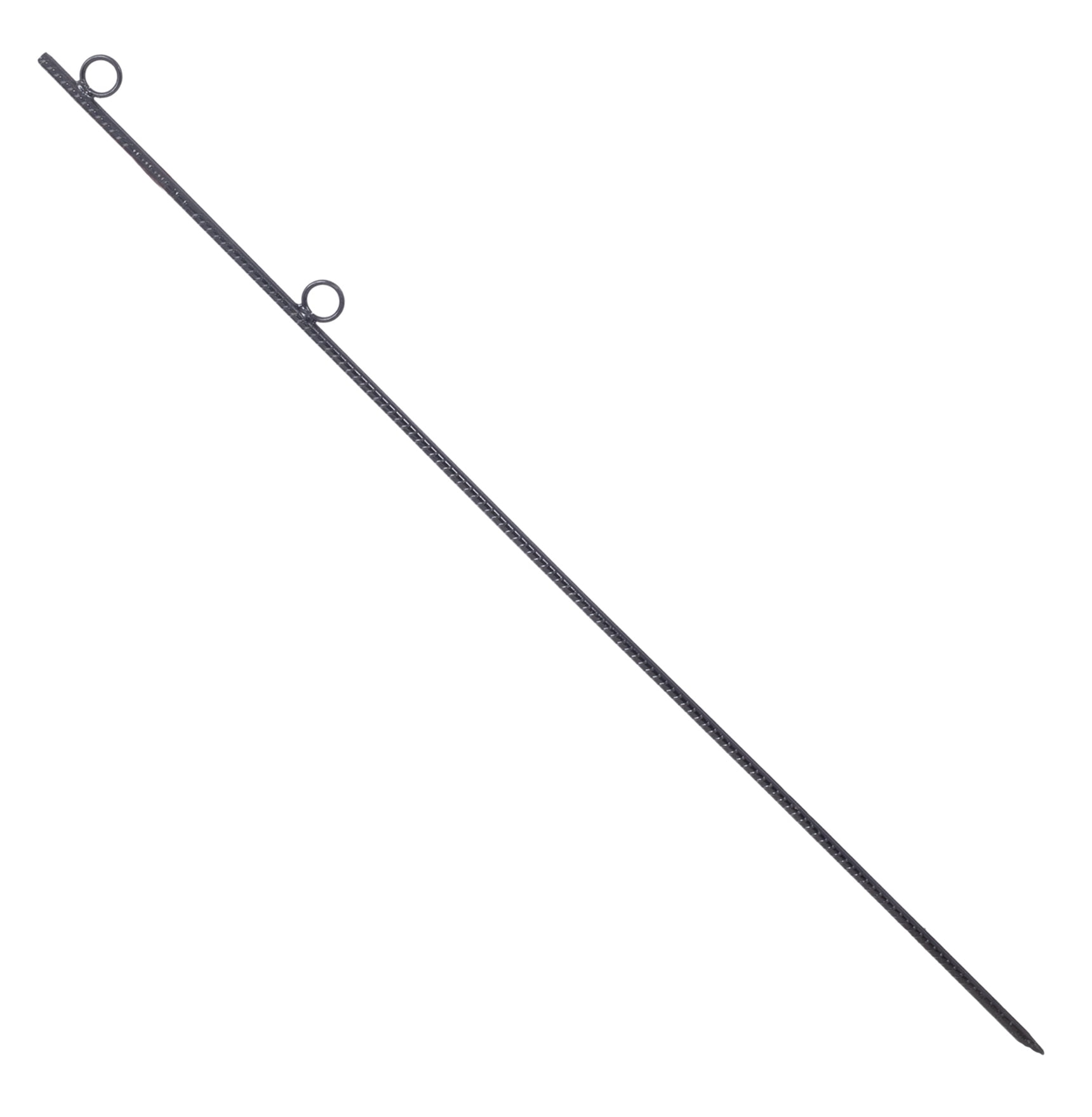 Tent Stakes with Loop 4pcs, 5/8x55.5 Inch Steel Canopy Stakes, Heavy Duty Ground Stakes for Campsites, Canopies, Garden Support