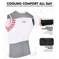 thumbnail image 3 of Exxact Sports Youth Baseball Chest Protector, Sternum Chest Guard, Baseball Chest Protector Youth Softball Chest Protector Girls Youth (Patriot, YM), 3 of 6