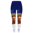thumbnail image 4 of Ninixx Womens Christmas Funny Printed Leggings High Waisted Stretch Full Length Yoga Pants Holiday Casual Workout Pants, 4 of 8