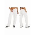thumbnail image 3 of Women Cargo Pants Fleeece High Waisted Baggy Sweatpants for Women Casual Pants with 8 Pockets White XXL, 3 of 9