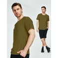 thumbnail image 4 of SSLR Henley Shirts for Men Crewneck Waffle Short Sleeve T Shirts Casual Tee Shirts, 4 of 7