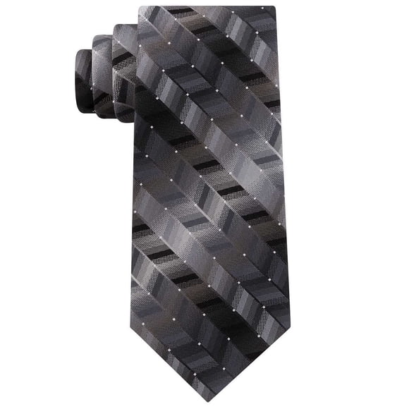 Van Heusen Men’s Hawk Geometric Ties, Black