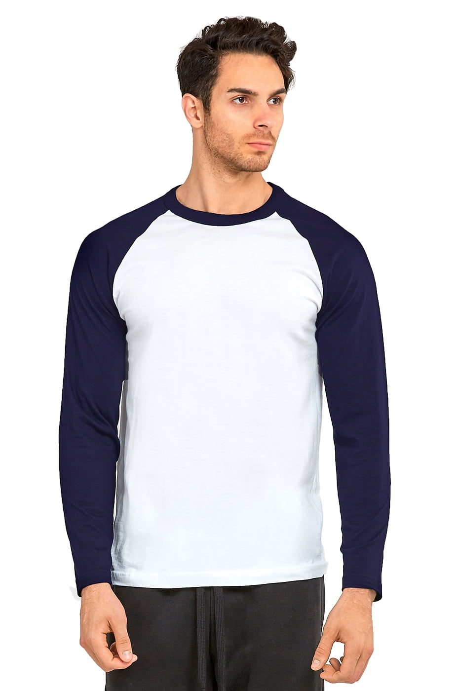 Knocker Men's Long Sleeve Baseball Raglan Shirt