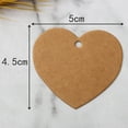 thumbnail image 3 of Sonducket Cartón Kraft en blanco corazón Vintage tarjetas moda autoensamblaje muestra accesorios creativamente suministro para el hogar Accesorios de disfraces Leonado, 3 of 6