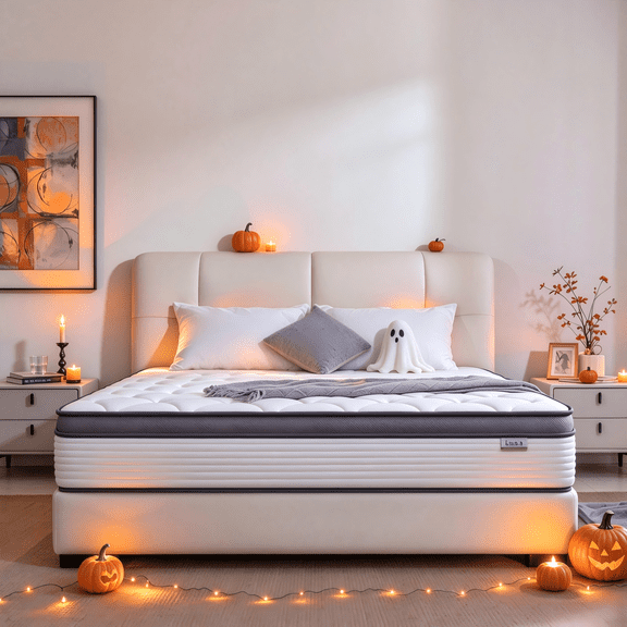 Volantica 12 inch Queen Hybrid Mattress, Cooling Gel Memory Foam with Individually Wrapped Pocket Coils, Medium Firm, Motion Isolation, Pressure Relief, Edge Support, CertiPUR-US Certified