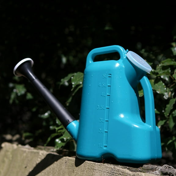 Tswift Watering Can | 3L Plastic Sprinkler Long Spout Watering Cans with Lids Large Capacity Garden Drenching Watering Tools | 1*Iron Bucket Decoration