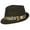 Brown, variant on Fedora Hats - Wool-felt Like w/ Leopard Print Band - Red - HT-AHA51743RD