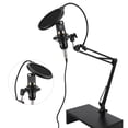 thumbnail image 3 of Condenser Microphone Kit, Directional Pickup USB Low Noise Condenser Microphone  For Computer For Notebook For For PC Desktop Black+Black, 3 of 8