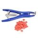 thumbnail image 1 of Alicates de castración con 100 anillos de goma de castrador rojos, pinza para cortar la cola, kit de aplicadores de anillos de alicates de castración, 1 of 15