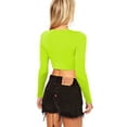 thumbnail image 2 of Top - Crop Top, Long Sleeve, 2 of 4