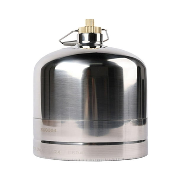 Tanque de gas para acampar, cilindro de gas, vacío, recargable, práctico, combustible para acampar 2.2L