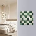 thumbnail image 4 of Yayeee Toggle Light Switch Wall Plate 3-Gang 6.37"x4.48" Decorative Outlet Cover, Green and White Plaid Pattern, 4 of 7