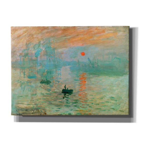 Epic Graffiti 'Impression, Sunrise' by Claude Monet, Canvas Wall Art, 16"x12"
