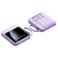 thumbnail image 2 of CNKOO 20 000mAh Portable Charger with Detachable 4-in-1 Cables - Fast Charging Power Bank  LED Display  Compact & Lightweight (White Pink) - Airplane Safe  Includes Lanyard, 2 of 8