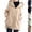 Black, variant on Relaxed Fit Oversized Hooded Zip Up Jacket for Women - Versatile Casual Outerwear Coat for Autumn Travel and Urban Streetwear