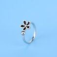 thumbnail image 1 of Anillo de Plata de Ley 925 con circonita AAA, simplicidad ajustable, accesorios de joyería exquisitos para mujer, regalo de fiesta de boda, 1 of 2