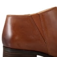 thumbnail image 7 of Veryke Women's Zipper Booties Pointed Toe Low Heel Stacked Side Way Ankle Boots, Medium Brown, 7 of 7