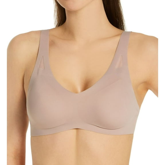 Women's Hanes DHHU42 Ultra-Light Comfort V-Neck Wireless Bra (Evening Blush 2X)